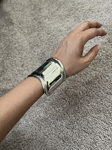 Cuff silver bracelet bangle - cuff,